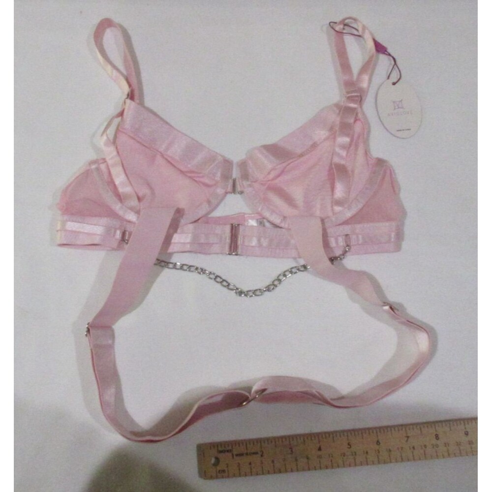 New AVIDLOVE Harness Bra Women Small Pink